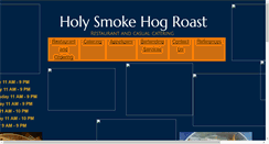 Desktop Screenshot of holysmokehogroast.com